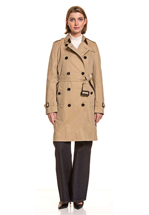 burberry trenchcoat kensington long umlegekragen